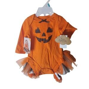Baby Essentials 6M One Piece Bodysuit with Tulle Skirt and Leg Warmers, NWT